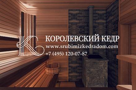 Дизайн парной в деревянной бане 