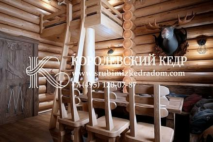 Дизайн комнаты отдыха в деревянной бане 