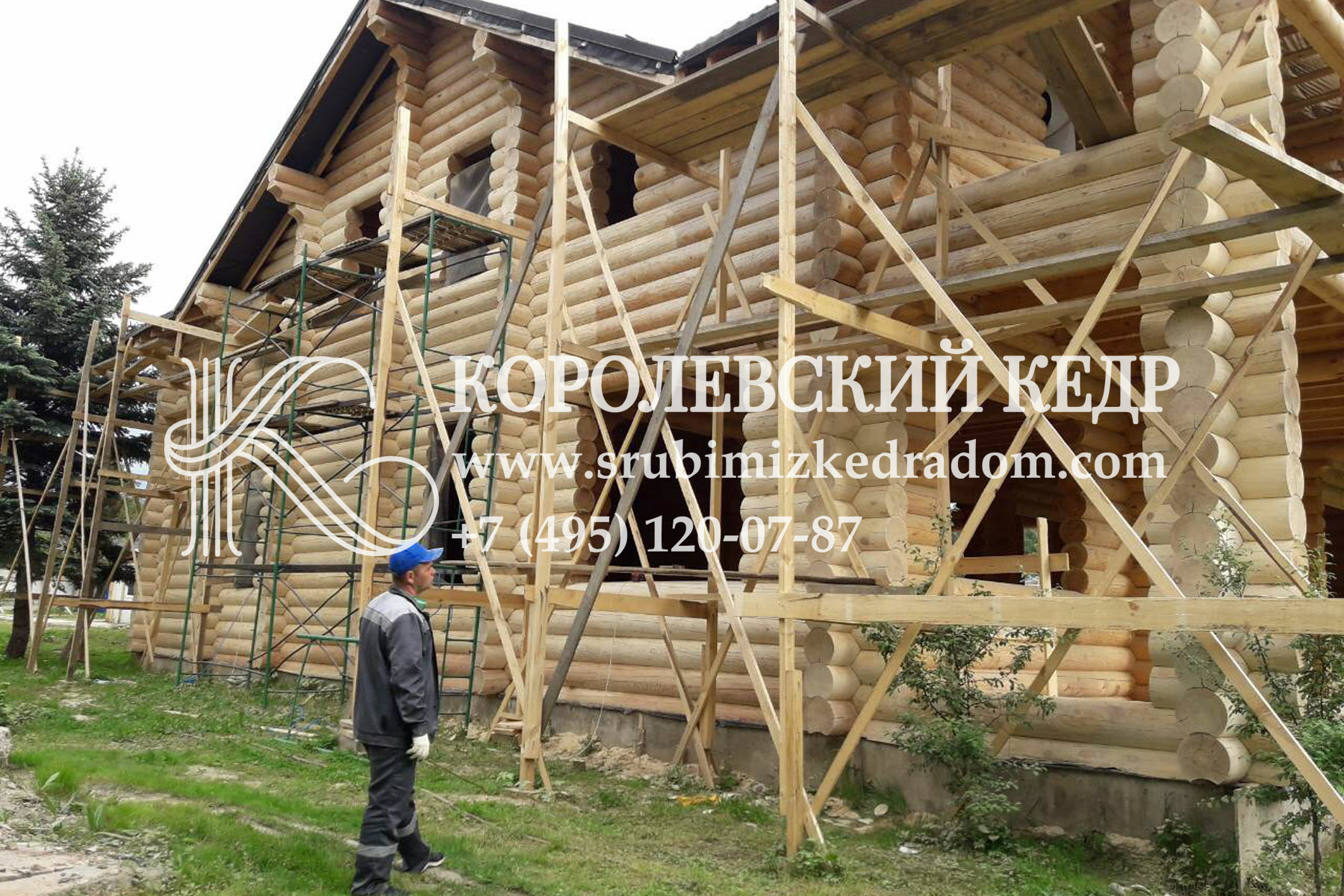 Шлифовка стен деревянного дома