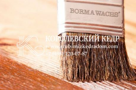 Обзор масел «Borma Wachs» для отделки дома из бревна и парных